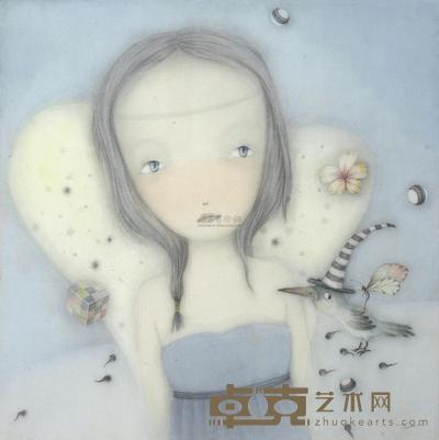 张天幕 2011年作 我也一样 90×90cm
