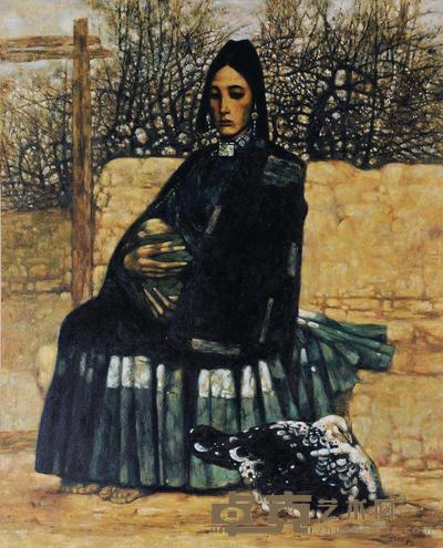 程丛林 1991年作 等待 105×85cm