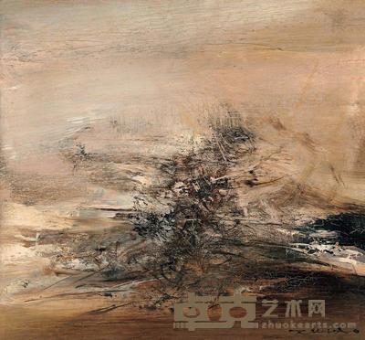 赵无极 1965年作 4.2.65 46×50cm