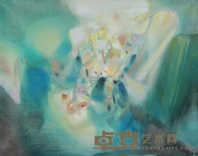朱德群 2003年作 生命的绽放 80×100cm