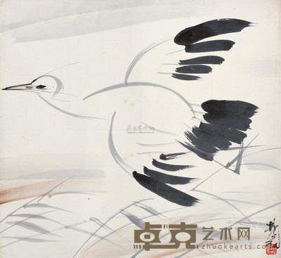 林风眠 飞鸟 镜心 36×39cm