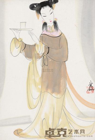 林风眠 仕女 镜心 33×22cm