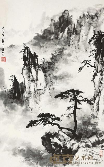 董寿平 黄山 镜心 74×46cm