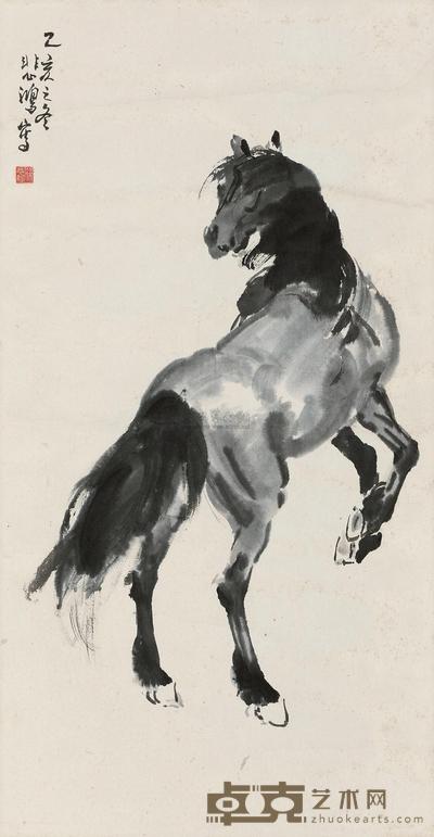 徐悲鸿 1935年作 英姿 立轴 100×51cm