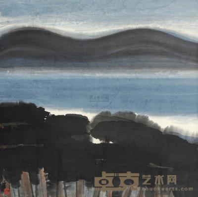 林风眠 山林暮色图 镜心 68×68cm