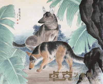 齐良末 德寿双全 镜片 86.5×106cm