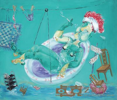 刘婷婷 2006年作 青涩淑女水灾-4 120×140cm