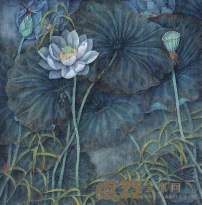 赵秀焕 2012年作 菰蒲深处 镜心 65×65cm