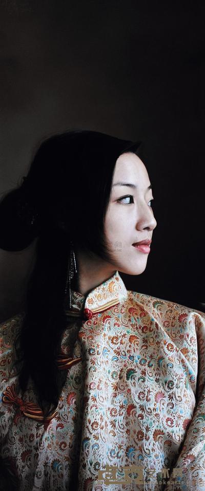 高鸣峰 2007年作 中国姑娘 80×33cm