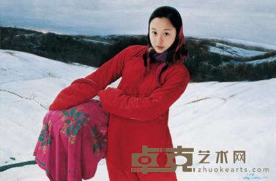 王沂东 2001年作 瑞雪 100×150cm