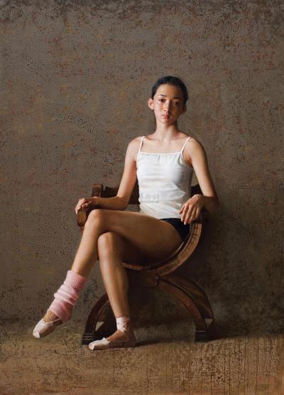 李晓刚 2012年作 一个芭蕾演员的肖像