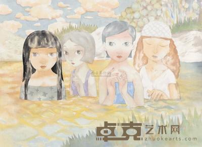 党震 水世界 镜心 68×94cm