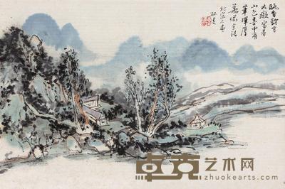 黄宾虹 擬黄大痴意 立轴 34×51cm