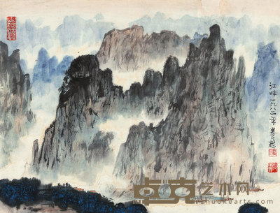 黄养辉 江畔 镜心 35×46cm