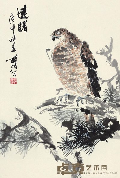 郭西河 远瞻 镜心 68×46cm