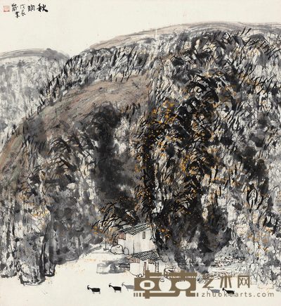 赵卫 秋晌 立轴 94×87cm