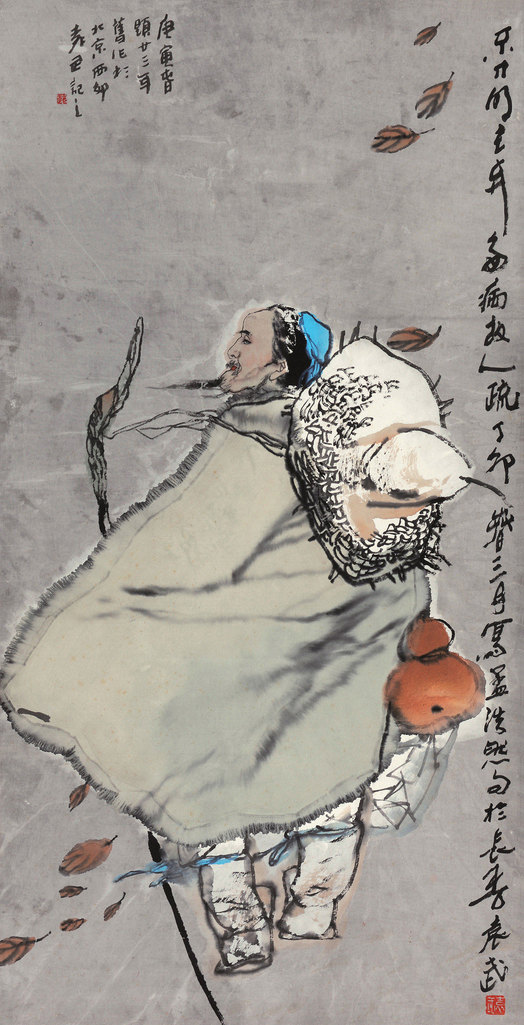 袁武 浩然诗意图 立轴