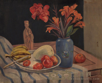 关良 30-40年代作 蔬果 64×78cm
