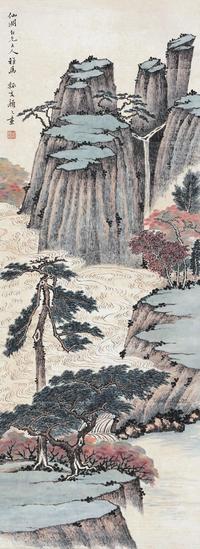 颜韵伯 山水 立轴