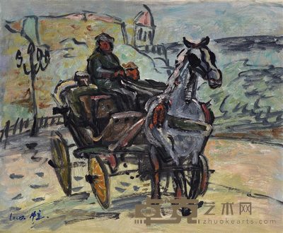 罗中立 1996年作 比利时 38×52cm