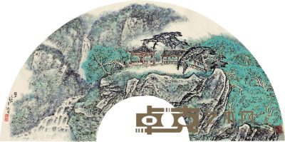 张波 闾山 镜心 70×35cm