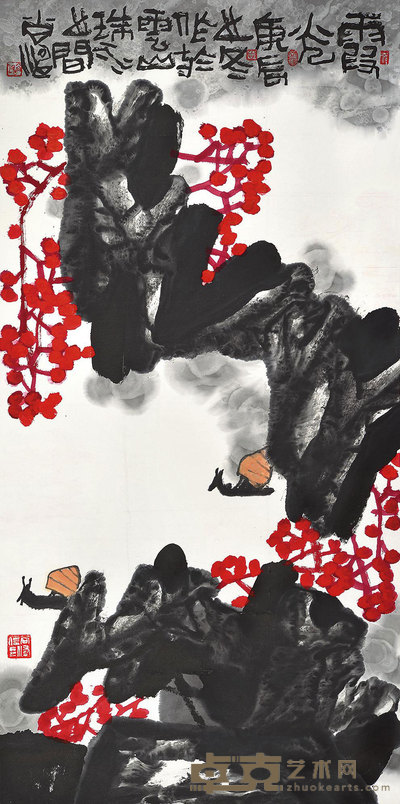 尚涛 霞光 镜心 138×68cm