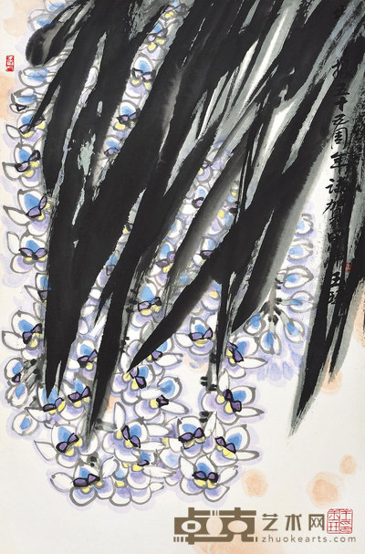 王玉珏 山花 镜心 69×45cm