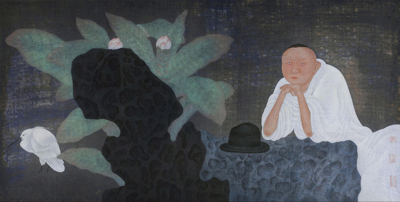 阿海 2014年作 潇潇 镜心