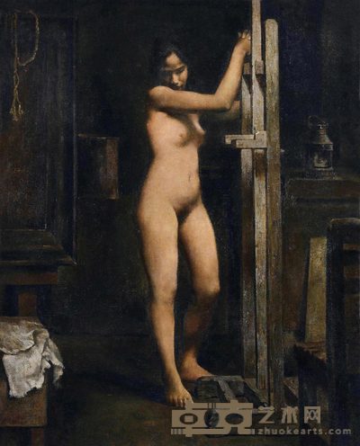 郭润文 1993年作 画室里的青春 91×73cm