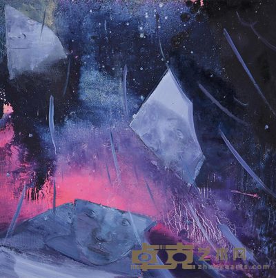 邓洧 2013年作 栗庙日记之记忆碎片 100×100cm