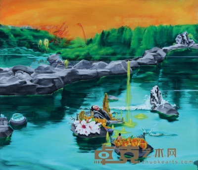 李胤 2004年作 美丽风景之四 130×150cm