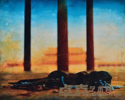 洪磊 1997年作 紫禁城的秋天（太和殿西回廊） 48.5×38.5cm