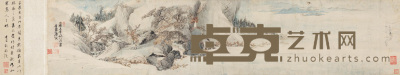 唐寅 1505年作 赤壁赋图 手卷 28×133cm