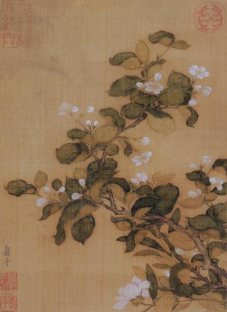 恽寿平 桃花 镜心
