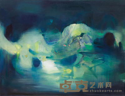 朱德群 1977年作  夏 89×116cm