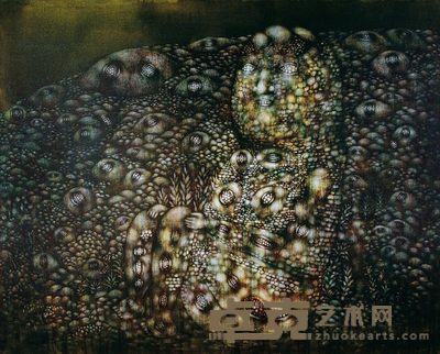 潘德海 1989年作  掰开的苞米5号 130×160cm