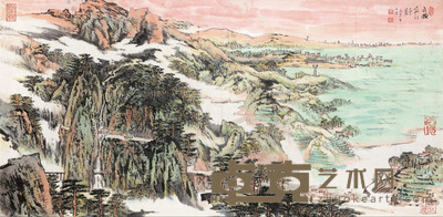 陆俨少 1976年作 旧貌变新颜 镜心 55×111cm