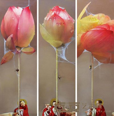 杨晖 2015年作 惊蛰 140×45cm