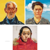 刘商英 2005年作 老头肖像 妇人肖像 少女肖像