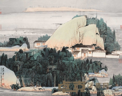 薛亮 2000年作 在水一方 镜心 94×120cm