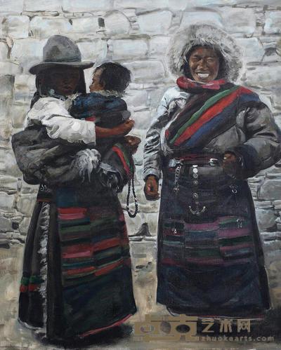 徐唯辛 1995年作 人物 100×80cm