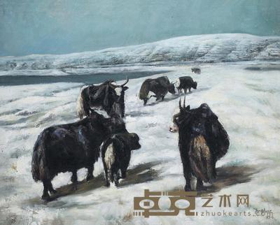张勇华 1993年作 高原 80×100cm