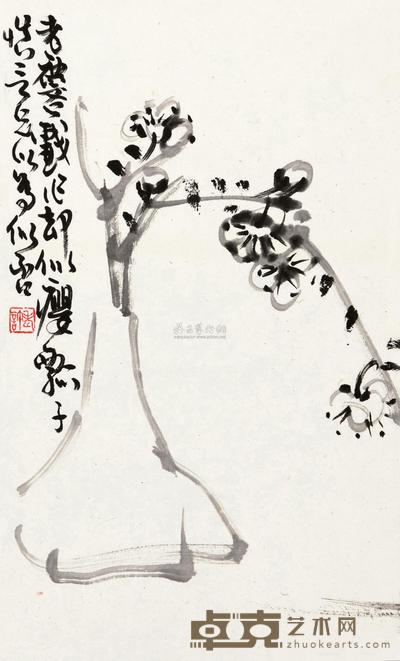 许麟庐 花图 镜心 34×21cm