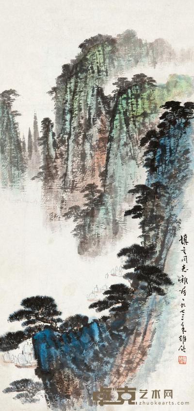 陈维信 远帆图 镜心 80×37cm