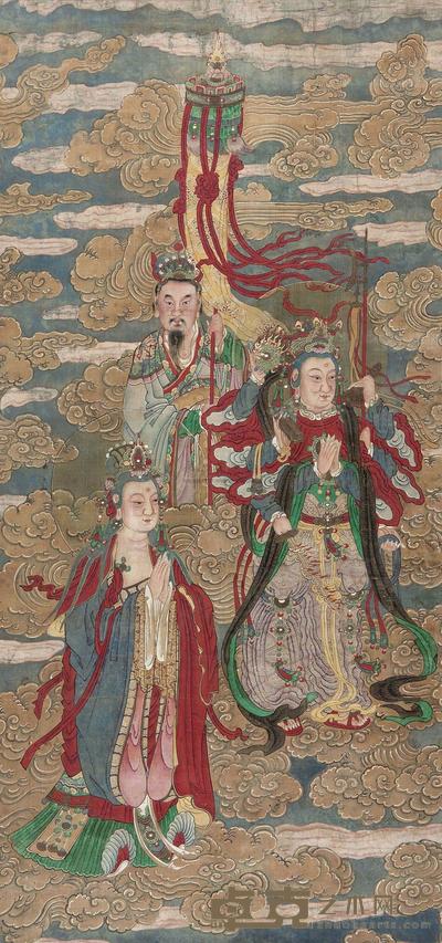 佚名 群仙图 立轴 166×78cm