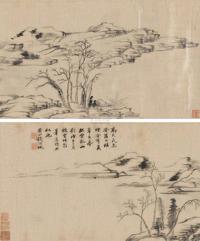 钱维城 1768年作 山水 横幅