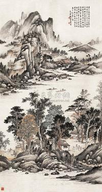 仿董源山水