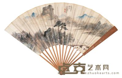 溪桥策杖 