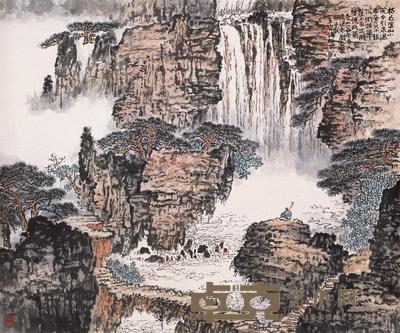 香山瀑布图