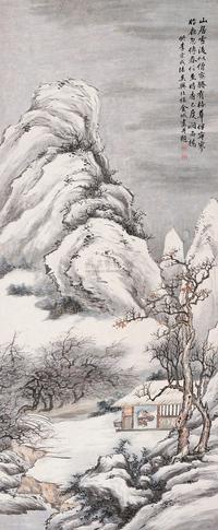 雪后山居图